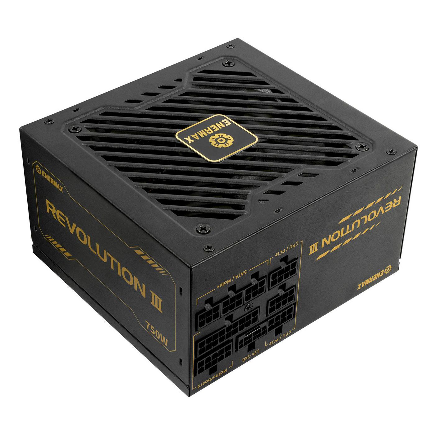 Alimentatore 750W Revolution3 80+ Gold Black FullMod - PC/Server Alimentatore