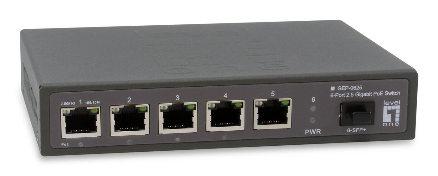 LevelOne Network Switch Unmanaged 2.5g Ethernet (100/1000/2500)