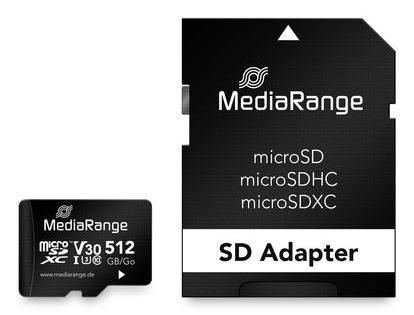 MediaRange SD MicroSD Card 512GB UHS-1