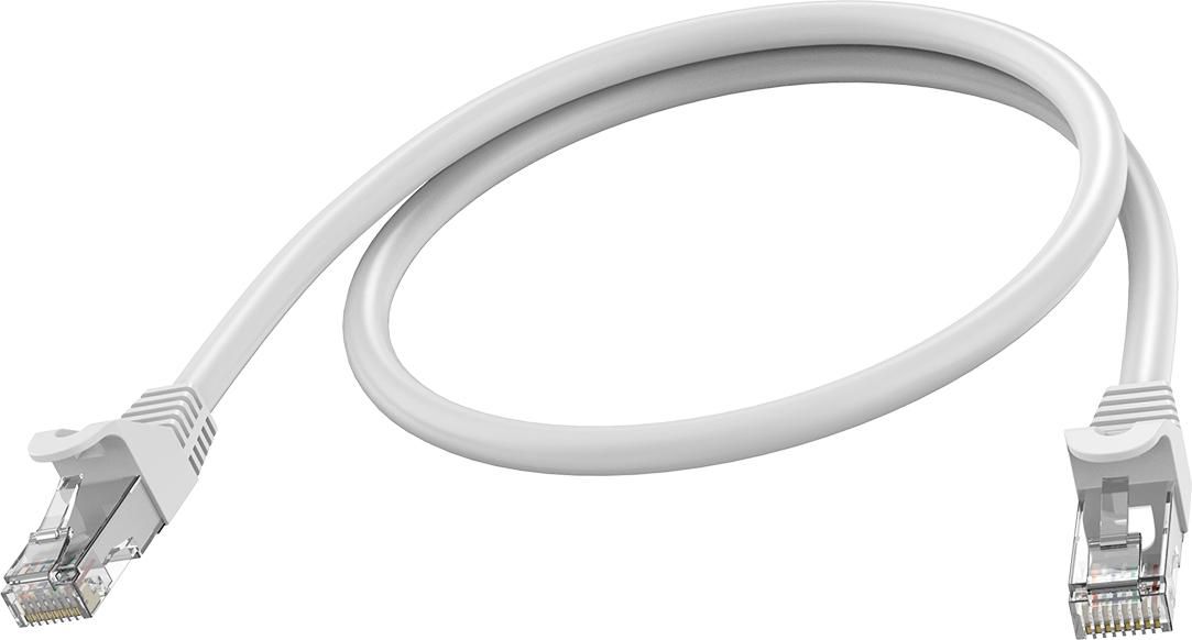 Vision TC 0.5MCAT6A cavo di rete Bianco 0,5 m Cat6a U/UTP [UTP] (VISION 0.5m White CAT6A UTP cable)