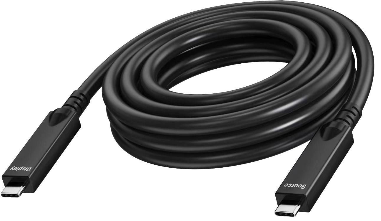 Vision - Cavo USB - 24 pin USB-C M a 24 pin USB-C M - USB 3.2 Gen 1 / DisplayPort 2.1 - 3 A - 7 m - Active Optical Cable AOC US