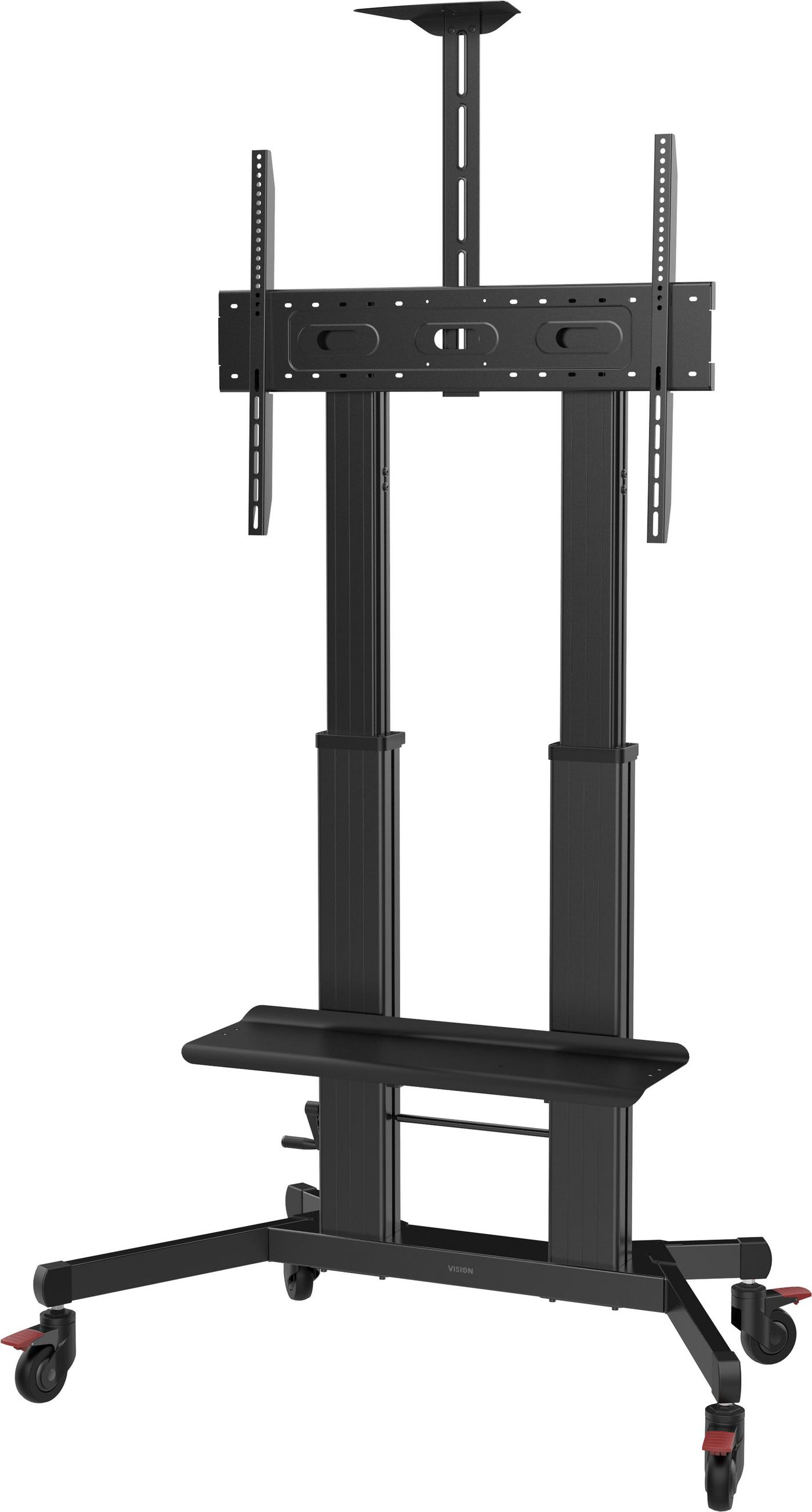 Vision VFM-F27 Supporto TV a parete 254 m 100 Nero (VISION Premium Display Floor Stand - LIFETIME WARRANTY - Aluminium Cart fit