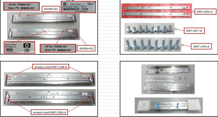 3PAR StoreServ 8000 Rail Kit