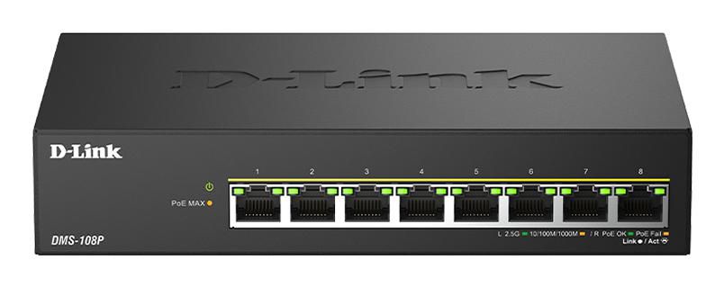8 ports 2.5G/MultiGig PoE