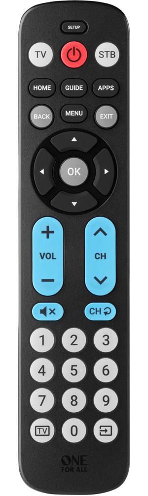 One-For-All URC6821 W129172510 Big Button Remote Remote 