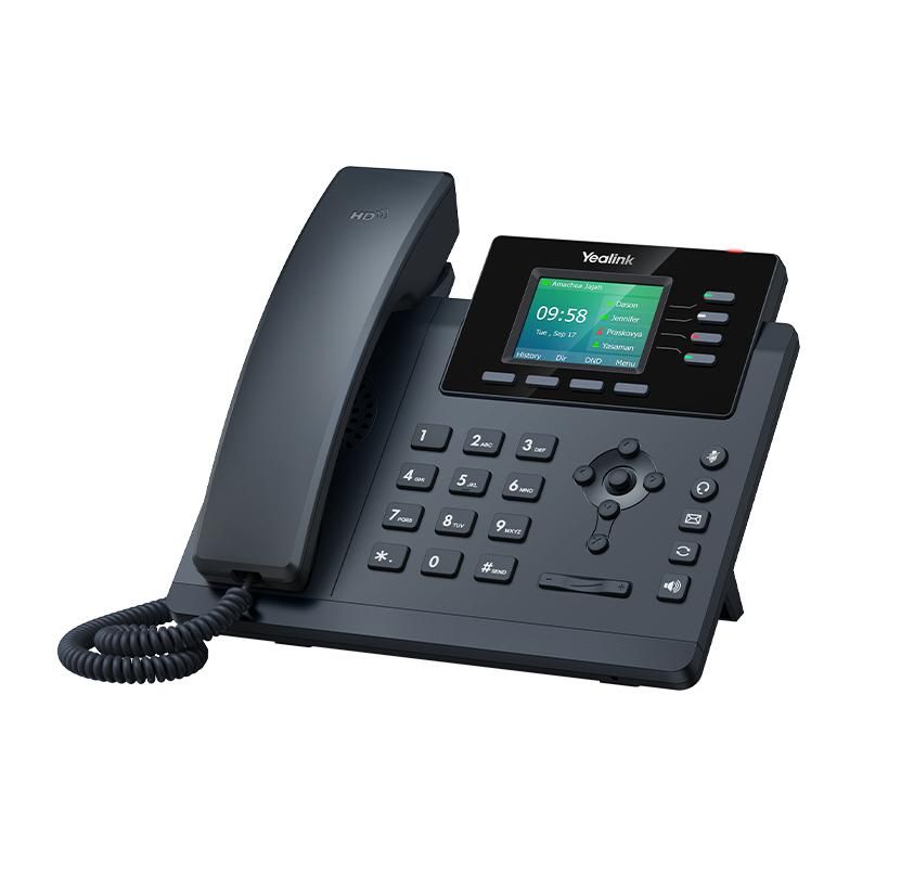 Ip Phone Black 4 Lines Led