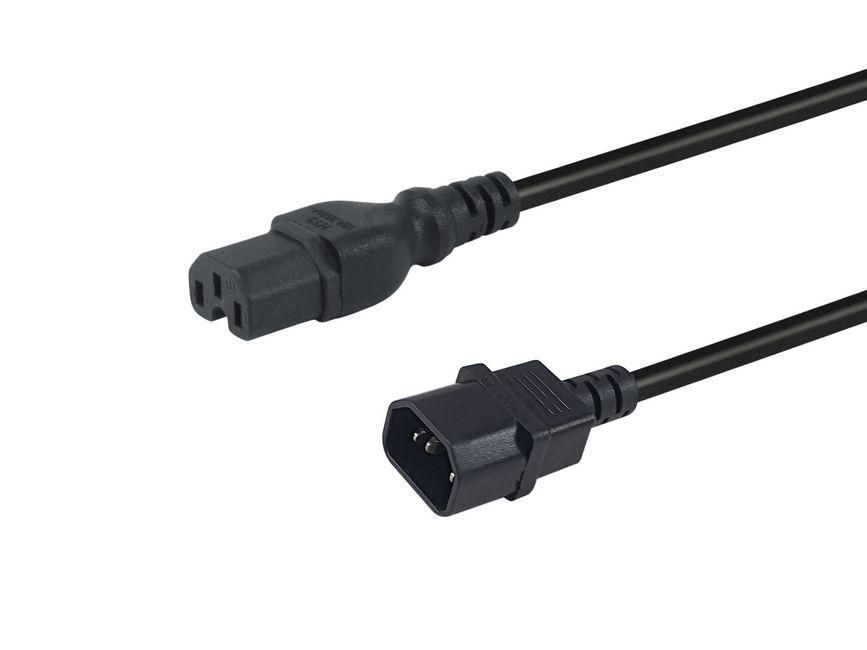Power Cable Black 1.8 M C14 - 112170
