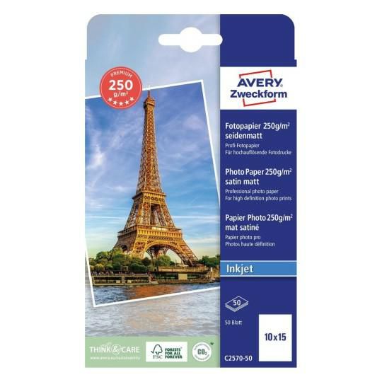 Avery C2570-50 W129179293 Photo Paper White Semi-Gloss 
