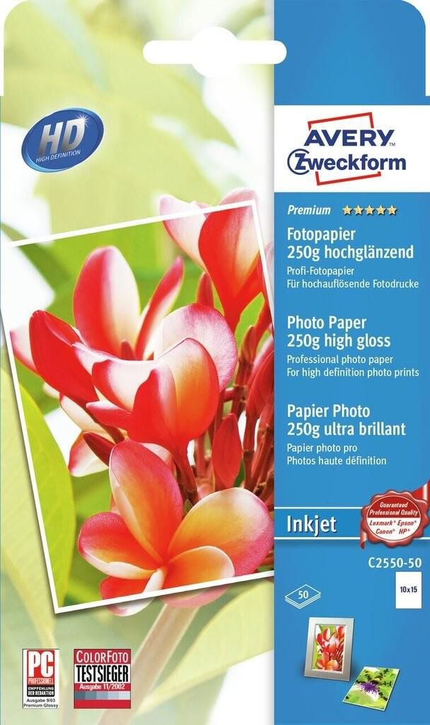 Avery C2550-50 W129181154 Photo Paper White High-Gloss 