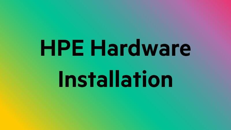 Hewlett Packard Enterprise UA871E servizio di installazione (HPE Installation & Startup Service - Installazione / configurazion