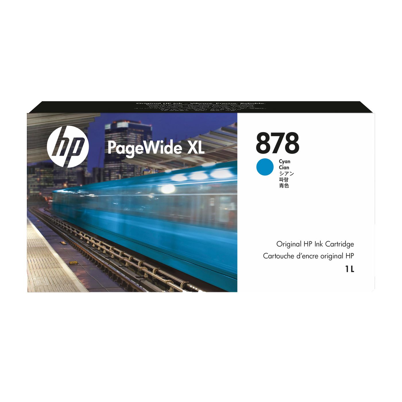 878 1L CYAN PAGEWIDE XL INK