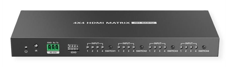 HDMI 4x4 Matrix Switch, 4K60Hz - 14.99.3593