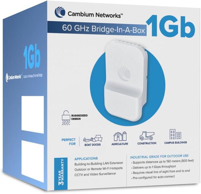 Bridge da 60 GHz in una scatola da 1 Gb