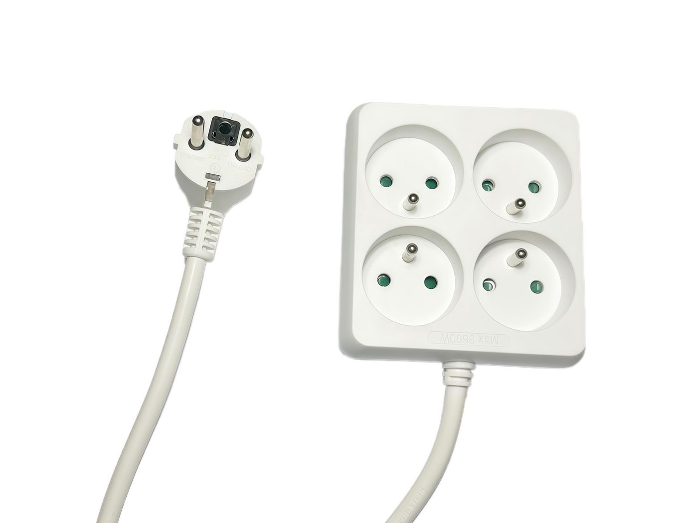 4-way Power Strip Square 