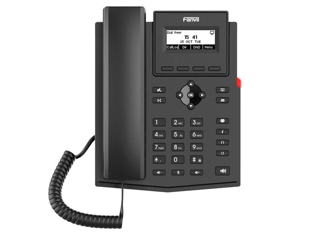Fanvil X301P W129175434 Ip Phone Black 2 Lines Lcd 