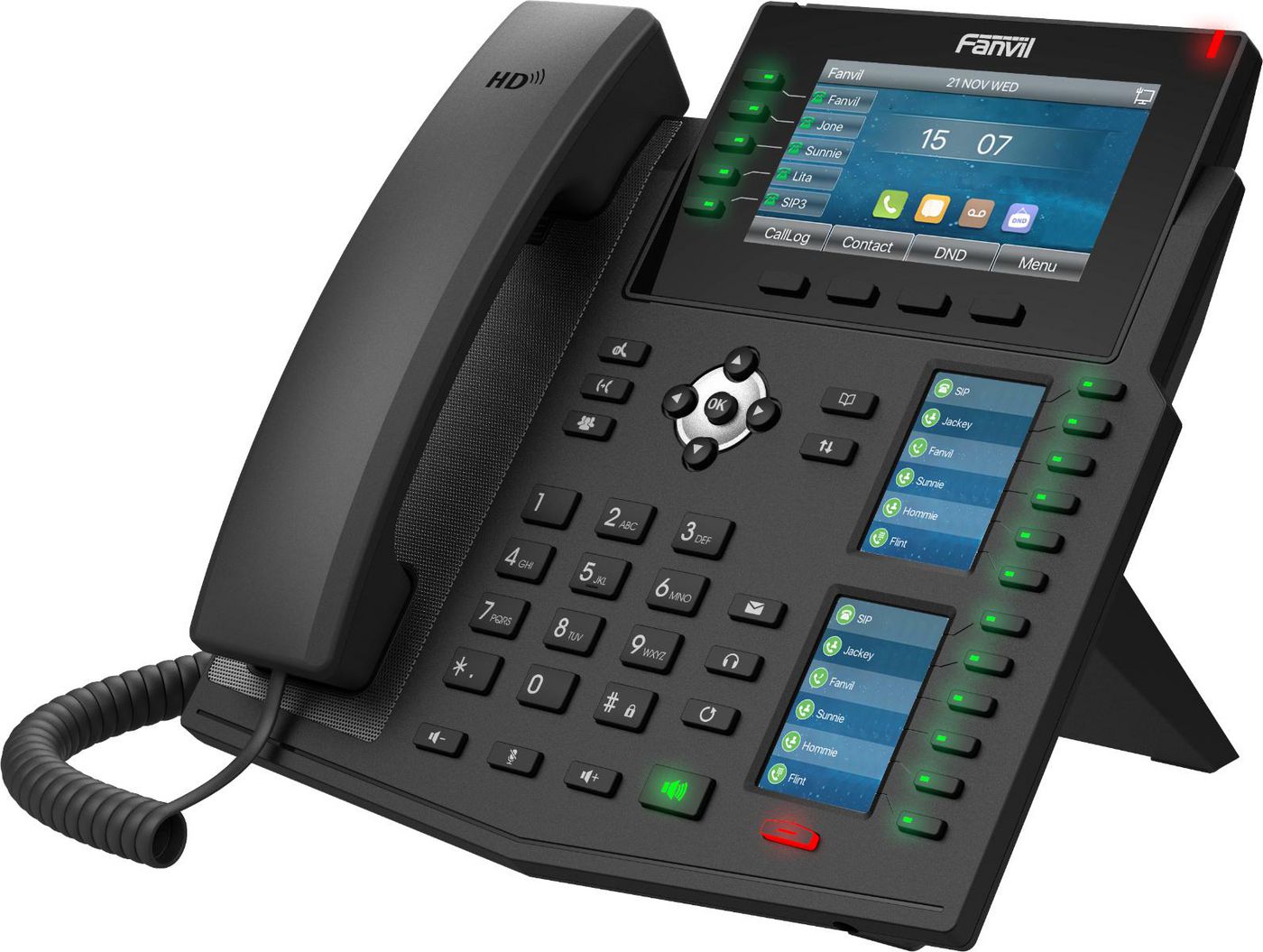 Fanvil X6U V2 W129177682 Ip Phone Black 20 Lines Lcd 