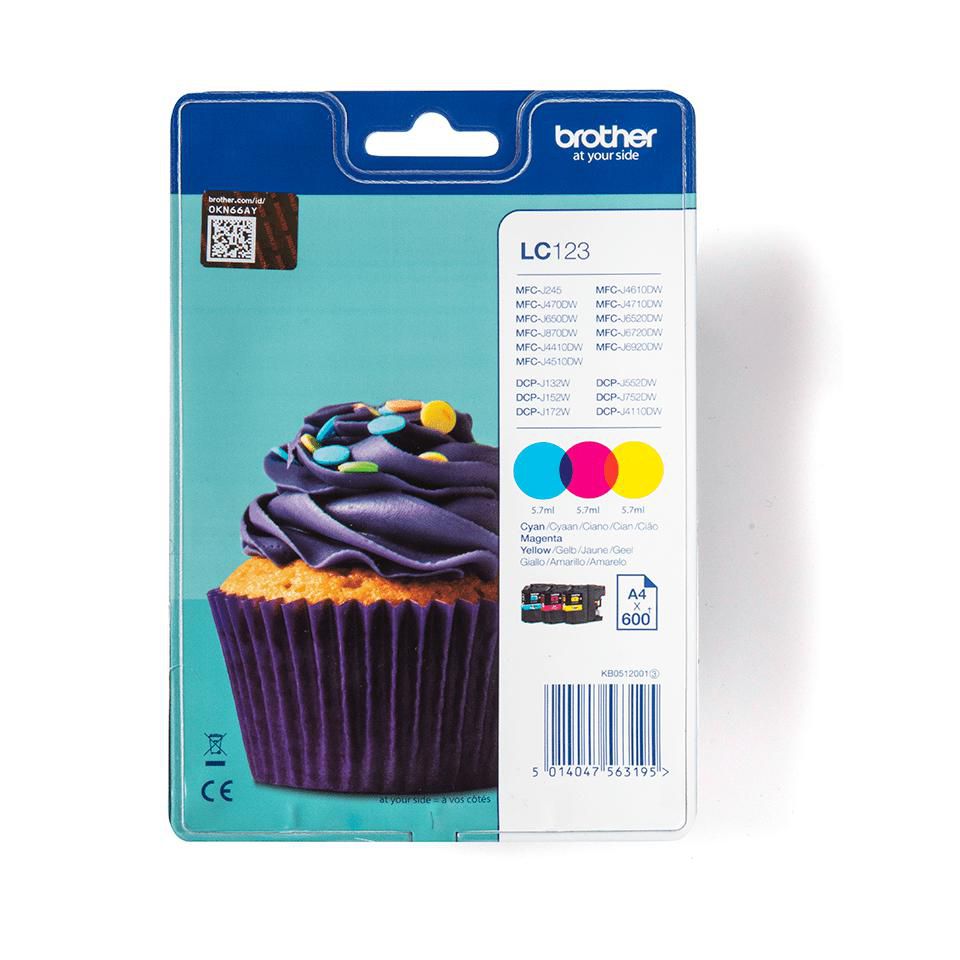 Lc-123 Ink Cartridge 3 Pc(S) - LC-123RBWBPDR