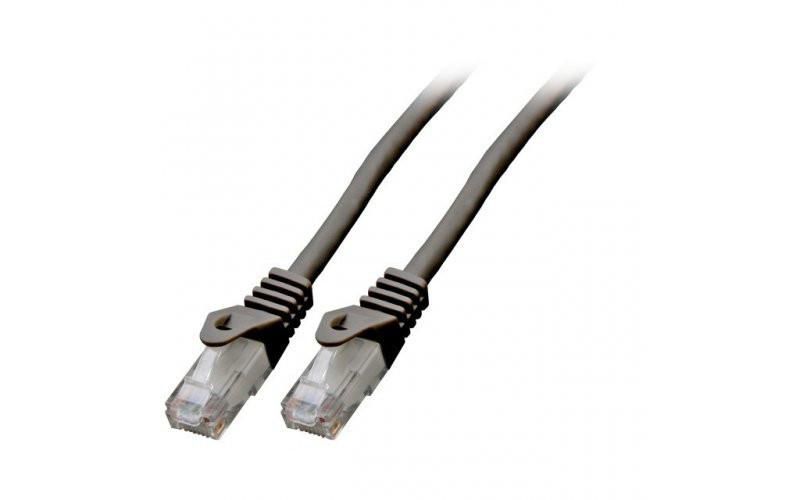 Patch cable KAT6 UTP, black,