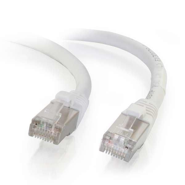 CAT6A S/FTP 20m, White, Patch