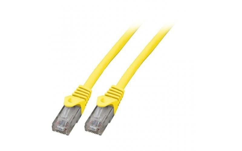 Patch cable KAT6 UTP, Yellow,