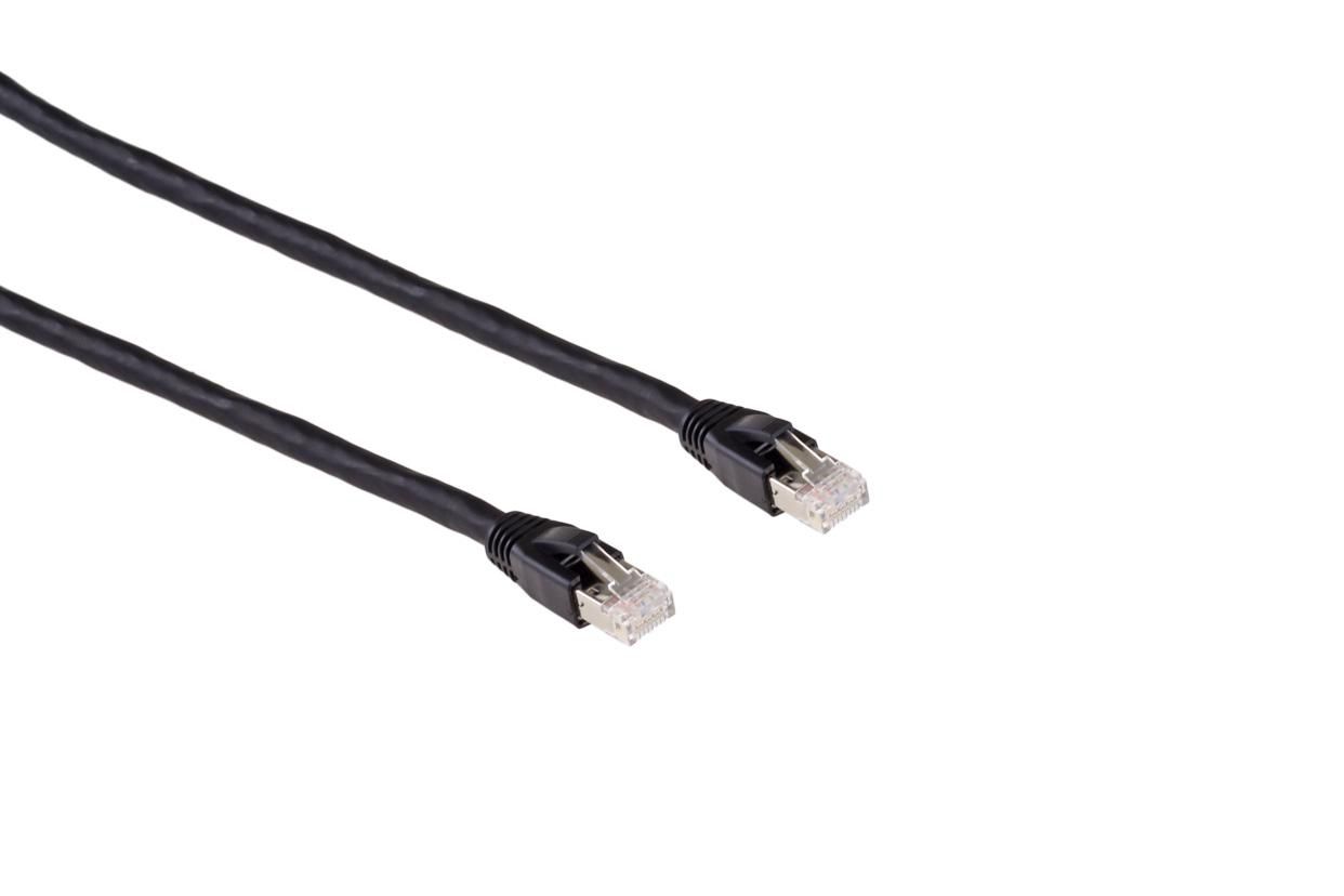 Mercodan PRO HDBaseT 5.0m, KAT7 S/FTP Patch cable, black, LSZH
