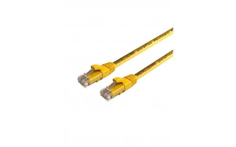 Mercodan UltraFlex Patch cable KAT6 UTP, 7.5m, Yellow, LSZH