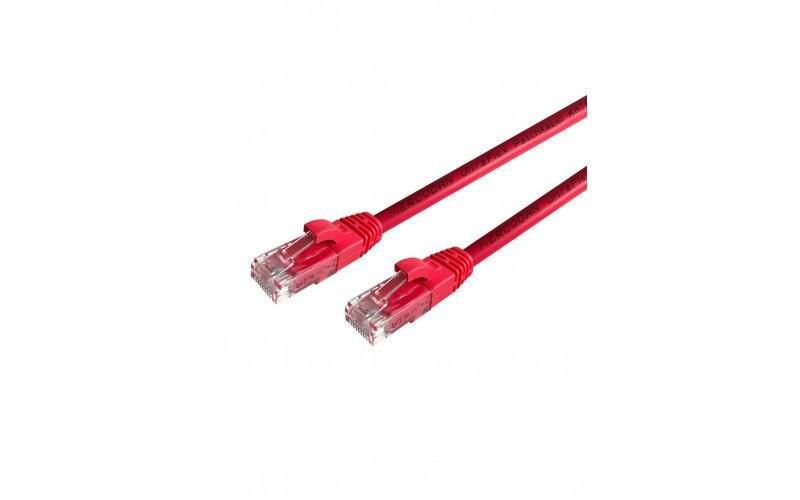 Mercodan UltraFlex Patch cable KAT6 UTP, 7.5m, Red, LSZH