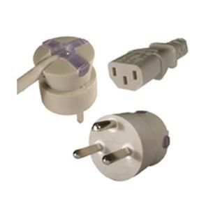 Mercodan SmarTplug DK power cable grey 10.0m, Straight appliance