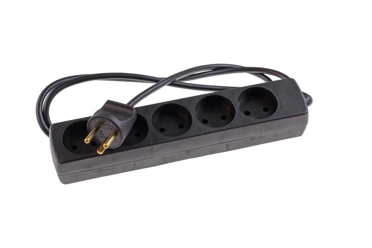 EL power strip with 5 earthed