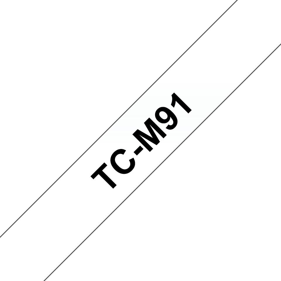 Tape Black on Clear Matt 9mm