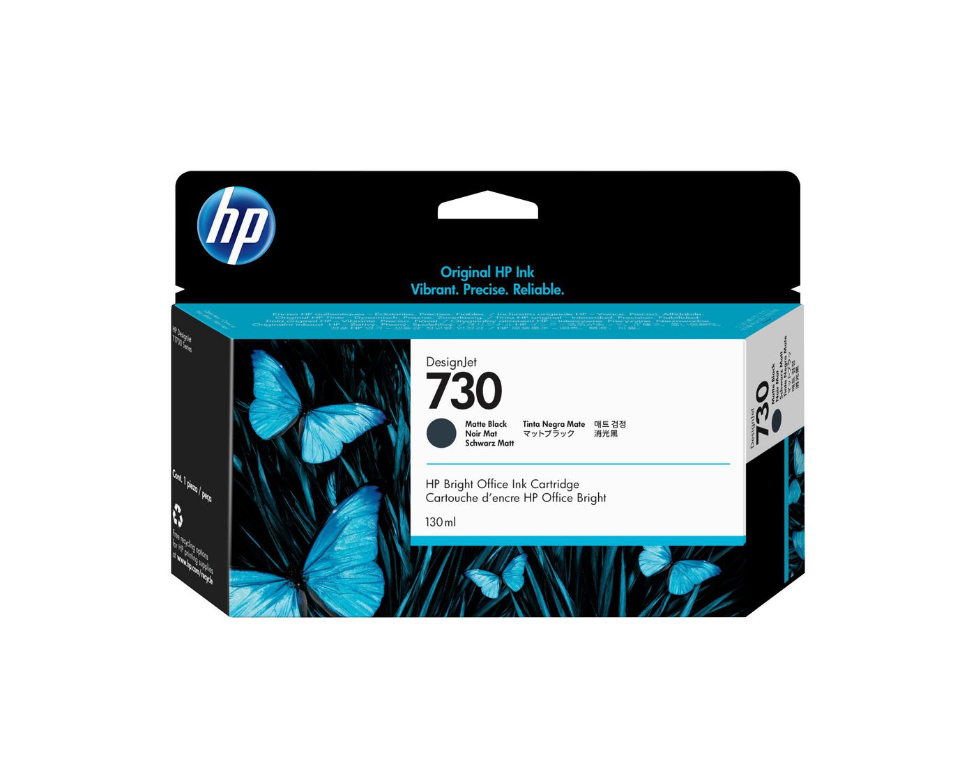 HP 730 INK CARTRIDGE MATTE BLACK 130ML