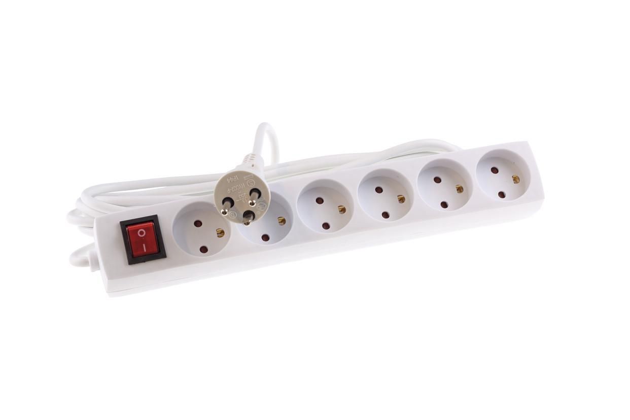EL power strip with 6 earthed