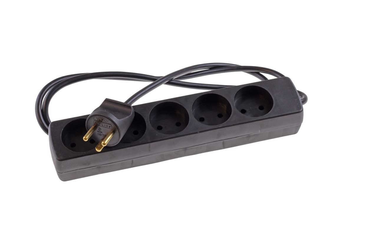 EL power strip with 5 earthed