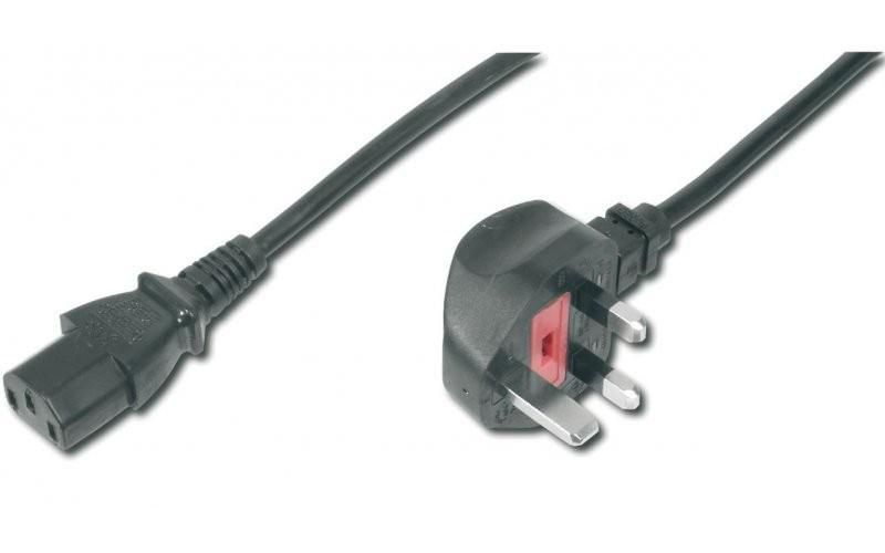 Mercodan English power cord 2.5m to C13, B+C, 10A 250V, H05VV-F