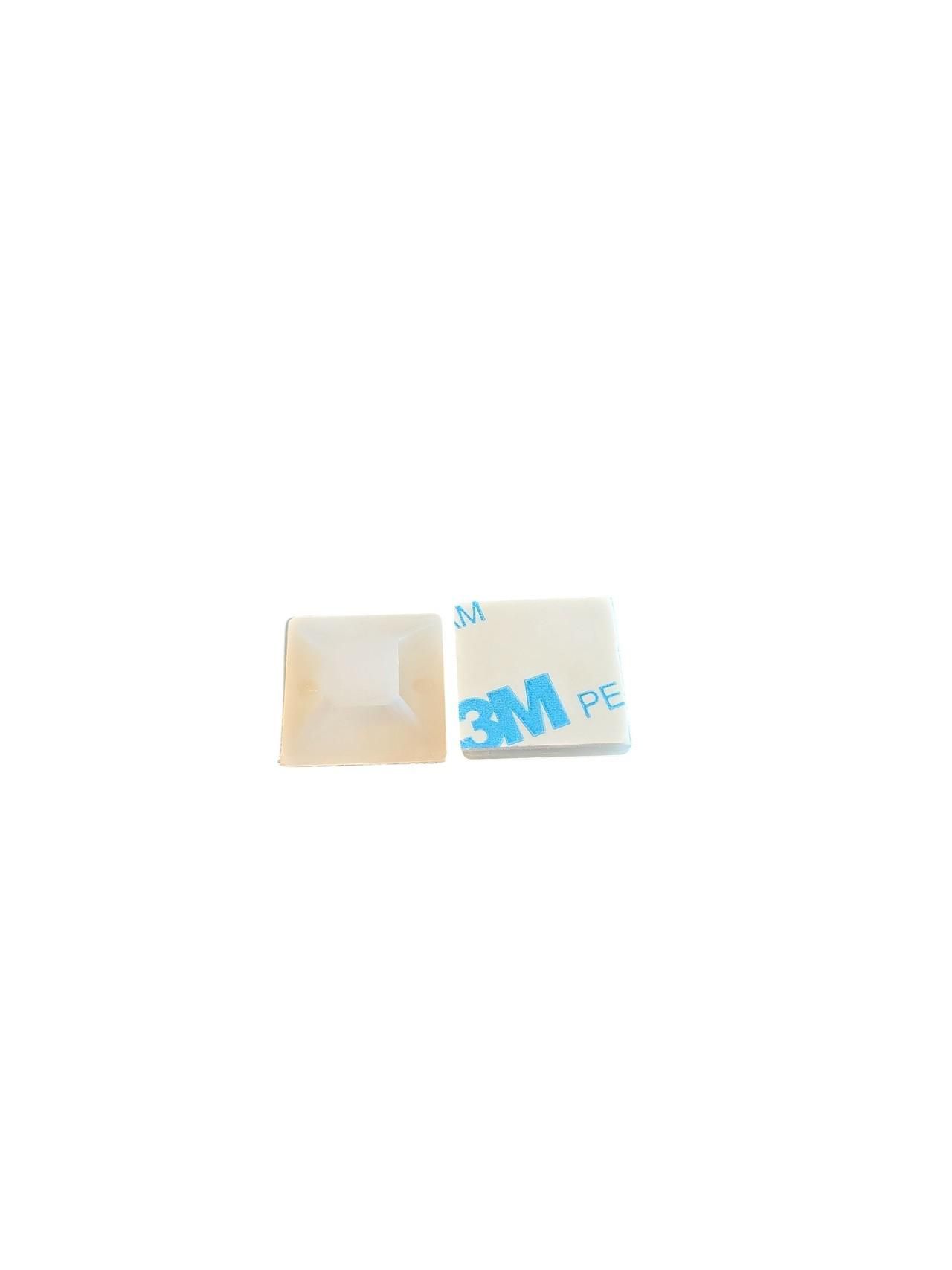 Mercodan cable tie holder, white, 30x30mm, 5 pcs.