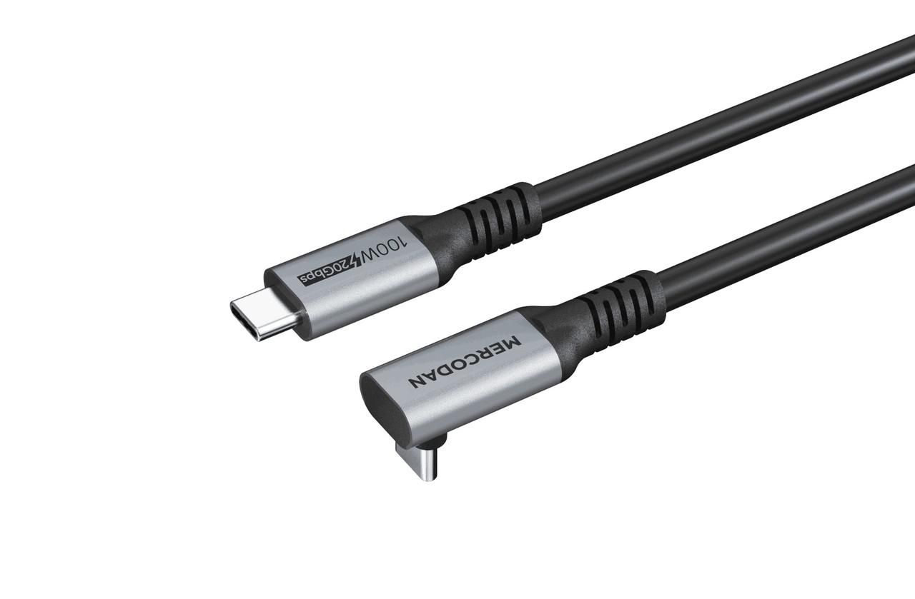vinklet 90? USB-C kabel 3,0m,