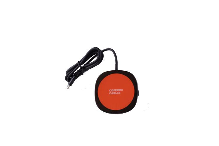 Mercodan Coferro Cables Magnetic QI charger, Input: 9V/2.2, 2A,
