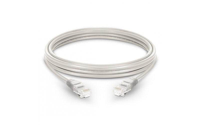 Mercodan Patch cable CAT5E 1.0 m UTP grey CCA, AWG26, RJ45