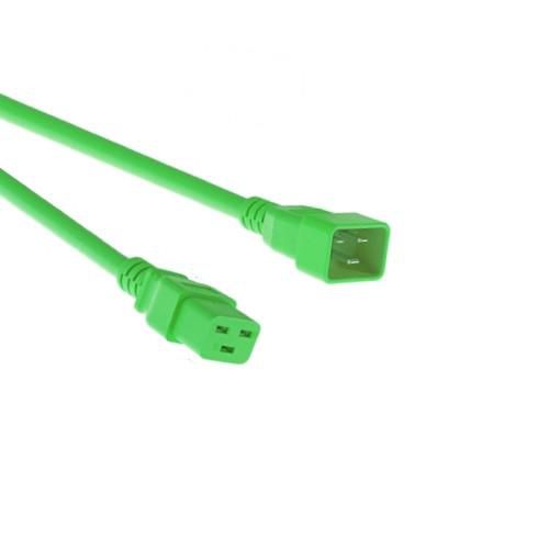 Mercodan Power cable Green C20-C19 3x1.5mm 0.6m
