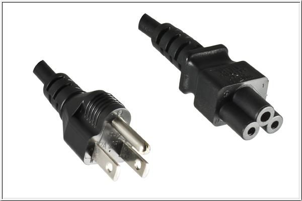 Mercodan Japanese power cord, 1.8m to C5, black, A+C Mickey Mouse