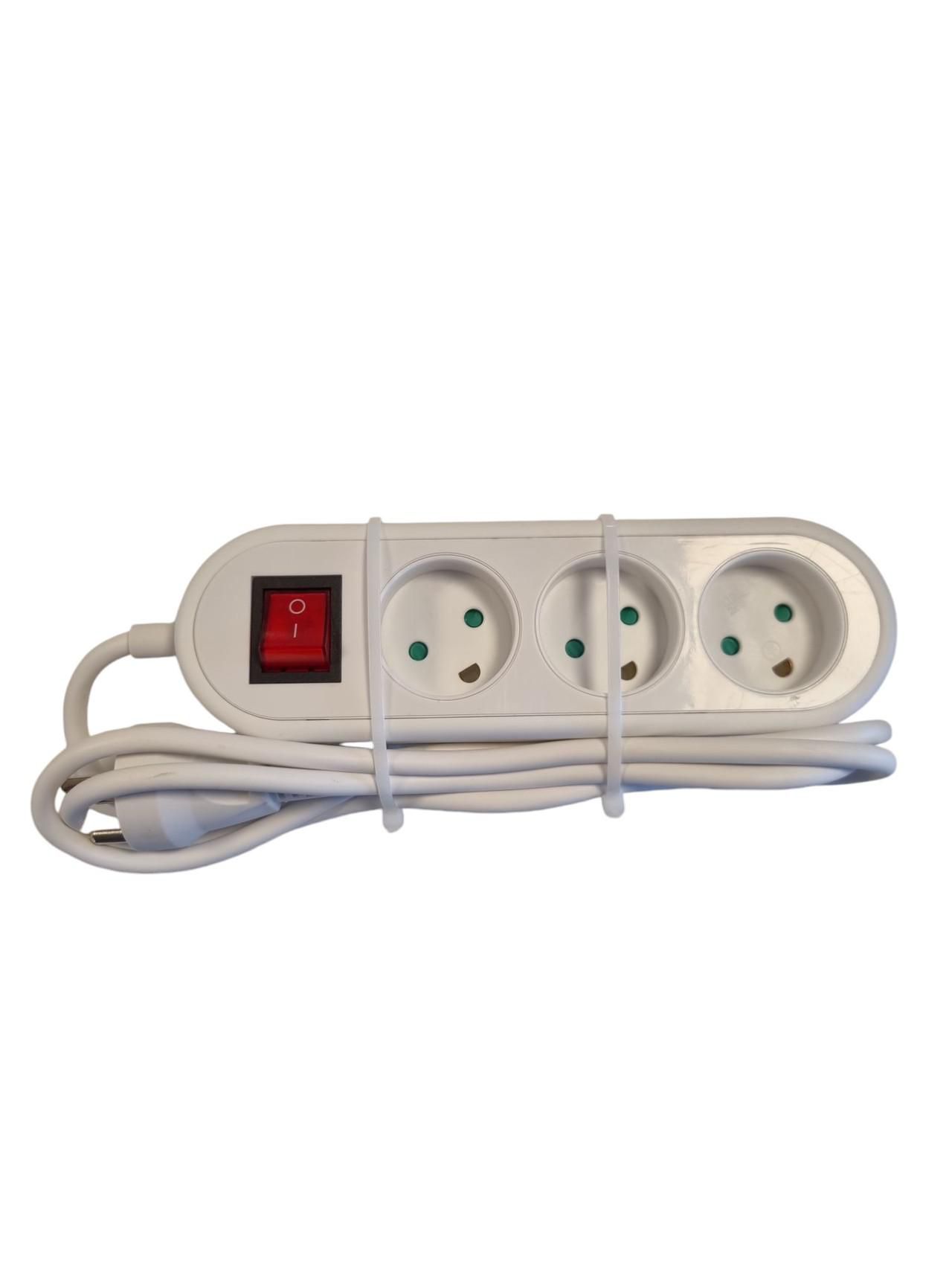 EL power strip with 3 earthed