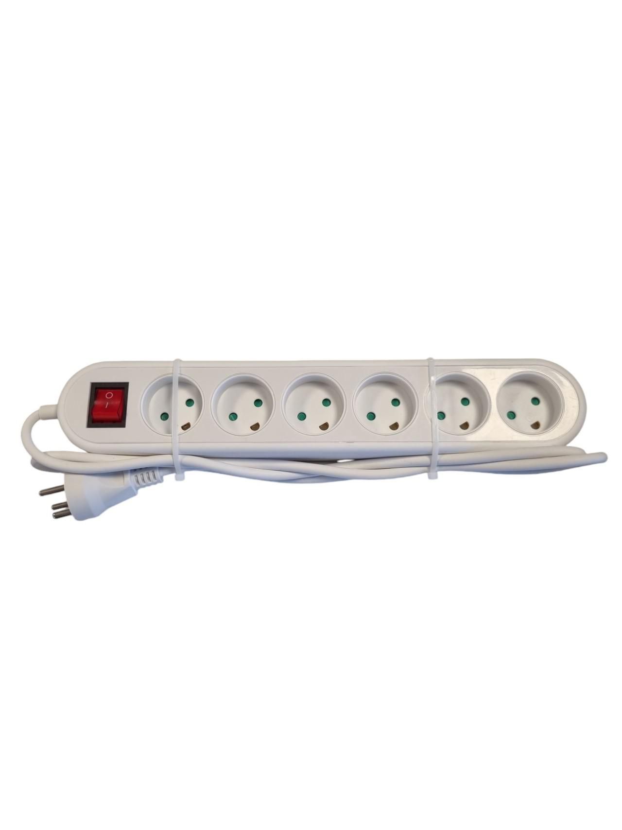 EL power strip with 6 earthed