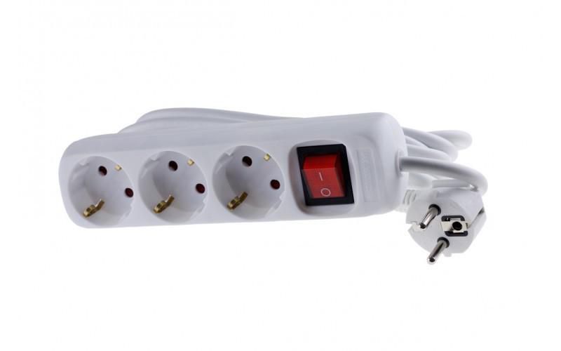 Schuko power strip with 3