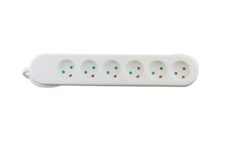 Power strip with 6 outlets