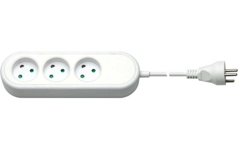 EL power strip with 3 earthed