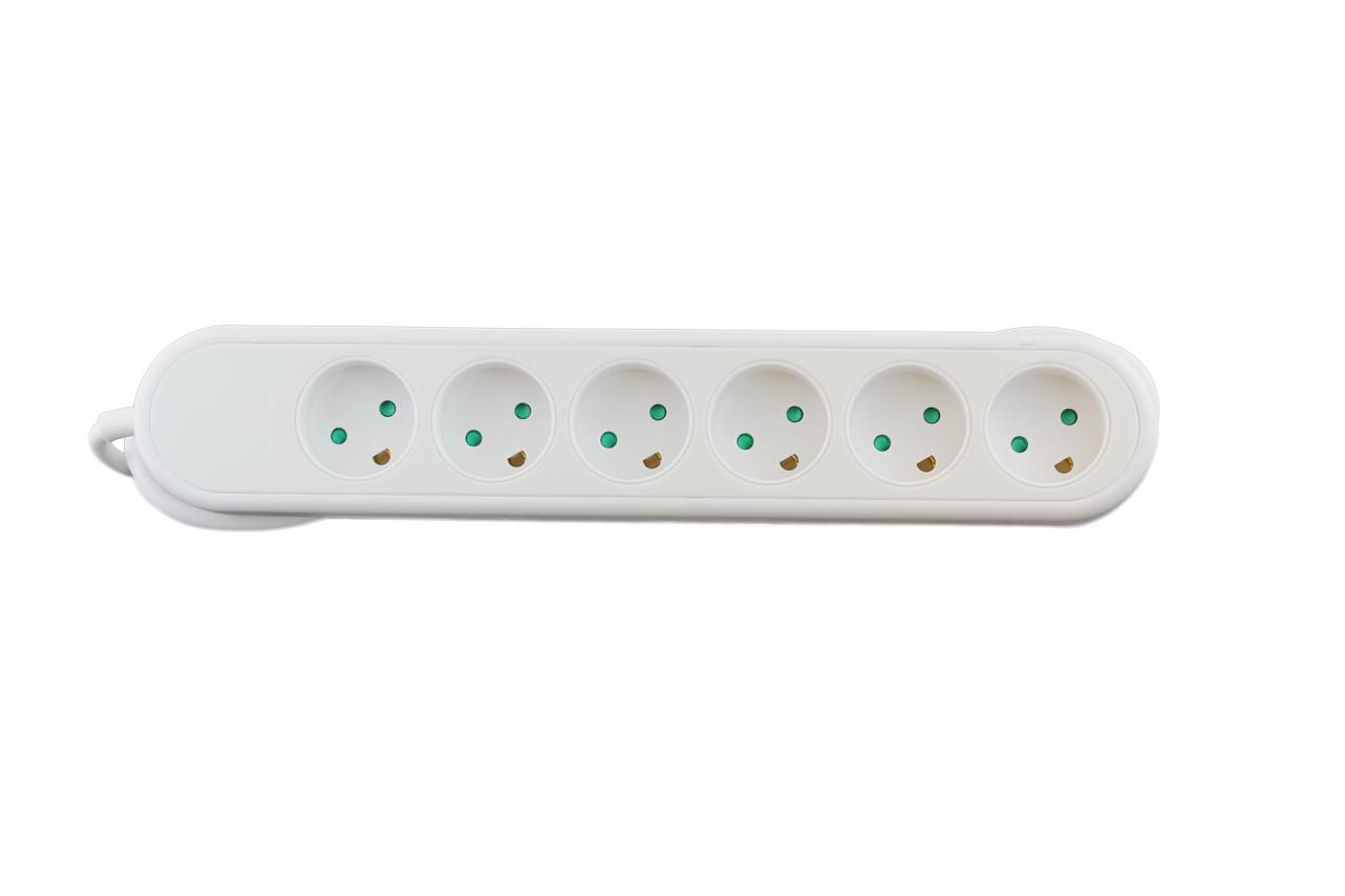 Power strip with 6 outlets
