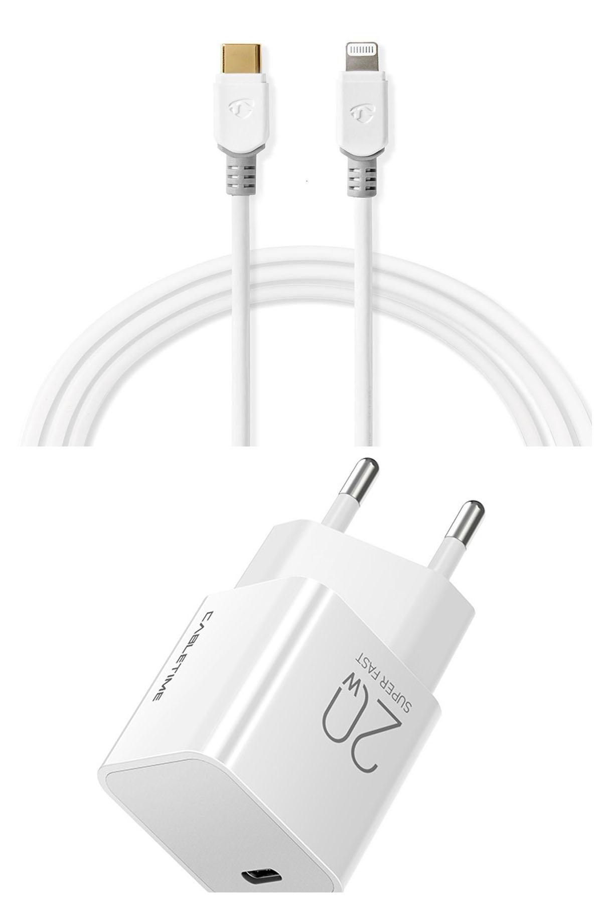Mercodan Charger set 20W, w. Lightning USB cable, 2.0m, MFi
