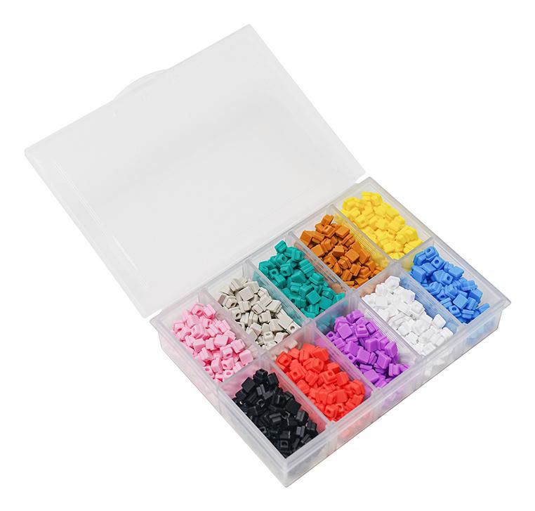 DeepCool PIXEL 10 Customisable Silicone Bits- Create Vibrant 8-Bit Mosaic Artwork with 10 Colour Options, Compatible with Multi