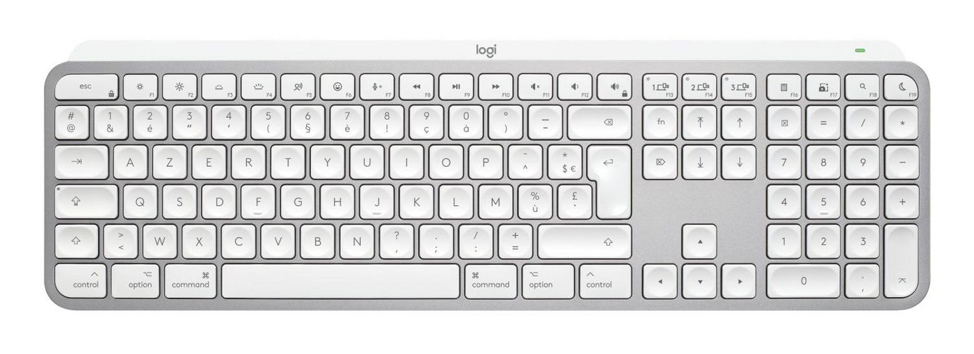 LOGI MX Keys S for Mac - Pale Grey (FR) - 920-011626