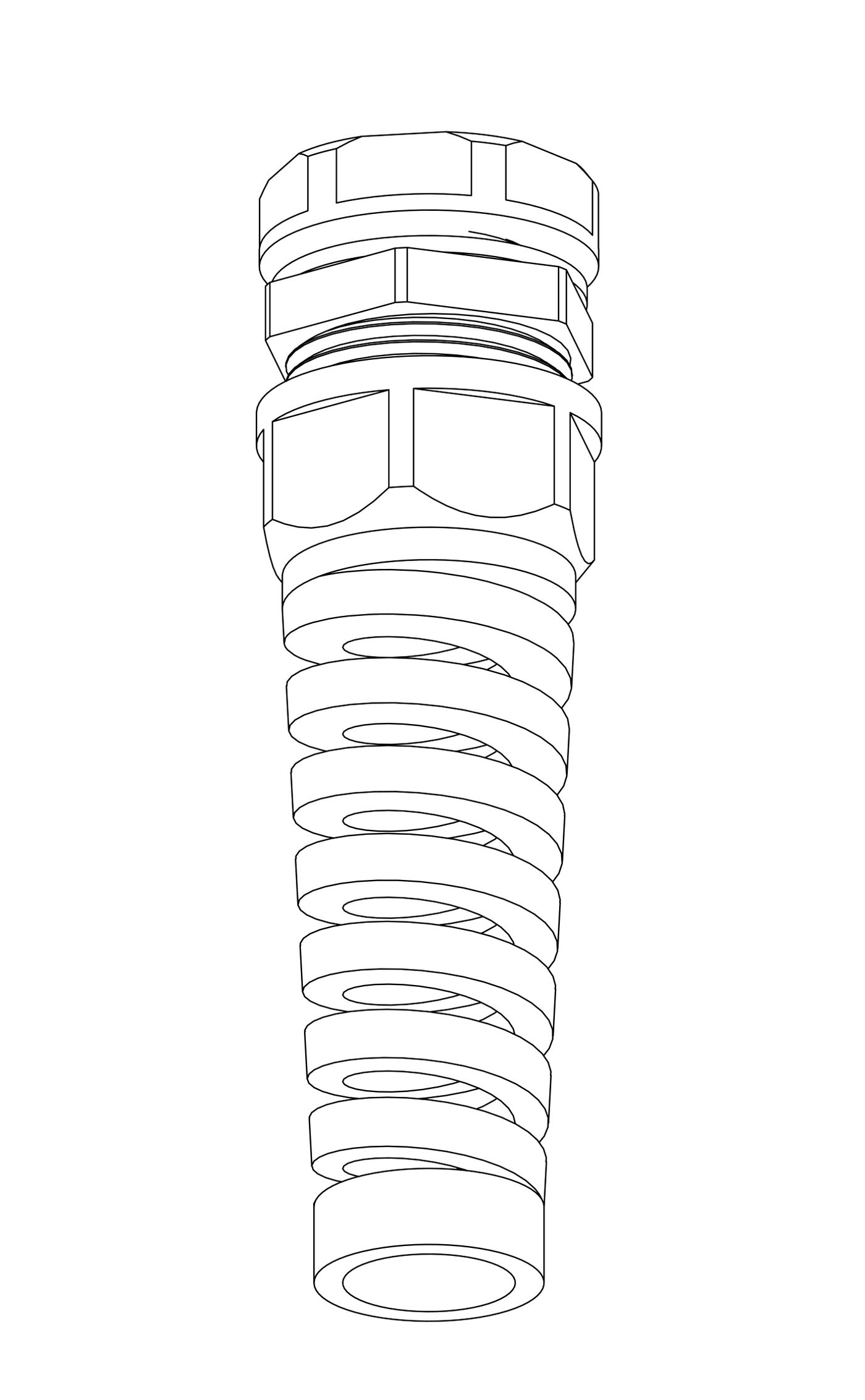 Halo Cable Gland M20 Spiral,